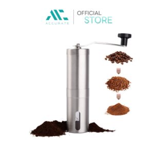 เครื่องบดกาแฟ เครื่องบดเมล็ดกาแฟ สแตเลส Manual coffee grinder ที่บดกาแฟ ใช้มือหมุน บดละเอียดได้