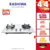 [โค้ด 44HA200 ลด10%]KASHIWA เตาแก๊ส แบบฝัง รุ่น Q-5005 - Q-5100 หัวคู่ หน้าสแตนเลส หัวเทอโบ+หัวอินฟาเรด  เตาฝัง