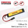 แบตลิโพFireFox 11.1V 1100mAh 15C Li-po Lithium polymer (Li-po)