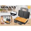 พร้อมส่ง  SOKANY 1000W เครื่องทำวาฟเฟิล เตาทําวาฟเฟิล การควบคุมอุณหภูมิ เครื่องทําความร้อนสองด้าน  รับประกัน 1 ปี