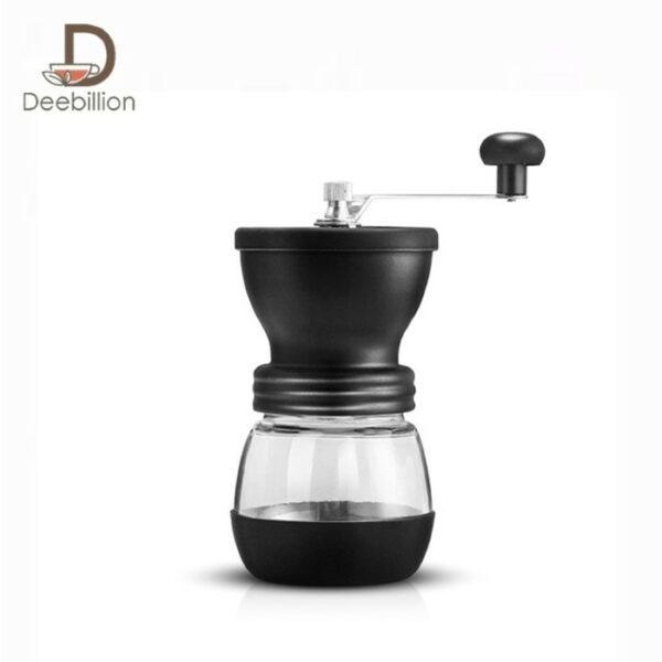 เครื่องบดกาแฟวินเทจ Coffee Bean Grinder ที่บดเม็ดกาแฟ ปรับความละเอียดได้ แถมโหลแก้วบรรจุกาแฟ Deebillion