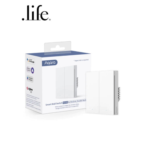 AQARA สวิตช์แบบสองปุ่ม Wall Switch H1 Double EU [No Neutral] By Dotlife