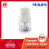 [ของแท้ รับประกันศูนย์ 2 ปี] Philips เครื่องบดสับ รุ่น HR1393 ความจุ 0.7 ลิตร (White/Clear)