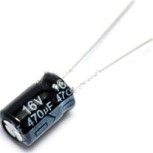 C Capacitor 470uF เลือกโวลต์ (V) ได้ ตัวเก็บประจุ อิเล็กโทรไลต์ คาปาซิเตอร์