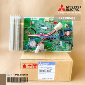 E2239P451 แผงวงจรแอร์ Mitsubishi Electric แผงบอร์ดแอร์ มิตซูบิชิ แผงบอร์ดคอยล์ร้อน รุ่น MUY-GT13VF-TH1