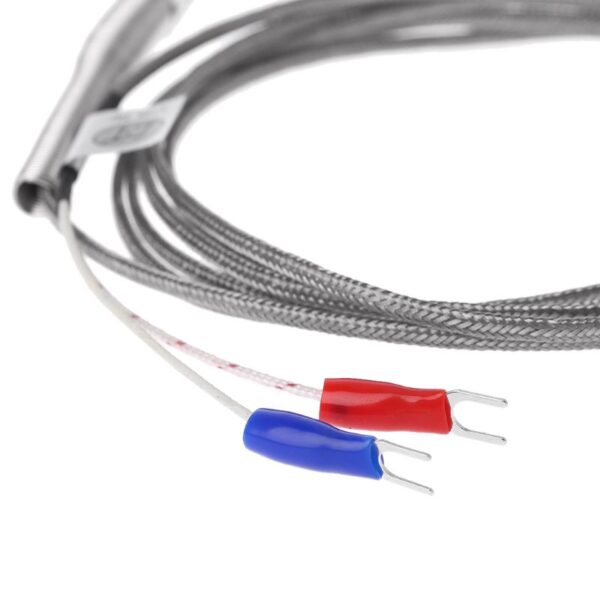 Pcf* K Type Thermocouple สายเคเบิ้ลเซ็นเซอร์วัดอุณหภูมิ M8 50มม./100มม./200มม. 2ม.