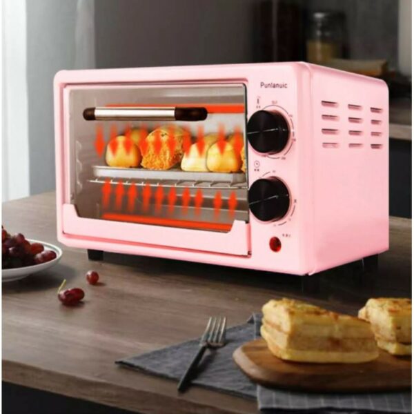 เตาอบขนาดเล็ก Oven Electric ขนาด 12 ลิตร มี 3 ชั้น ชมพู เตาอบ 12 ลิตร