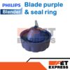 Blade assy purple & seal ring ใบมีดโถปั่นน้ำอะไหล่แท้สำหรับเครื่องปั่น PHILIPS รุ่น HR2221 (300005069372