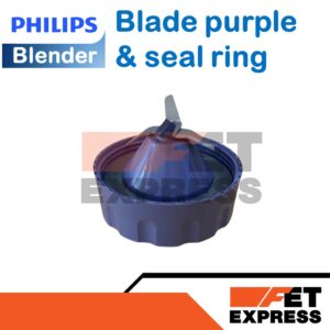 Blade assy purple & seal ring ใบมีดโถปั่นน้ำอะไหล่แท้สำหรับเครื่องปั่น PHILIPS รุ่น HR2221 (300005069372