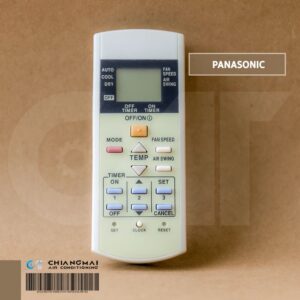 A75C2841 รีโมทแอร์ PANASONIC / เทียบปุ่มบนรีโมทเดิม มี 3 ปุ่มฟังก์ชั่นล่าง ปุ่ม SET ปุ่ม CLOCK ปุ่ม RESET #ปุ่มตรงใช้...