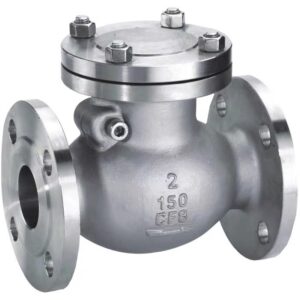 สวิงเช็ควาล์ว หน้าแปลนเหล็ก JIS 10K ขนาด 2''-4'' (Cast Iron Swing Check Valve Flange 10K)