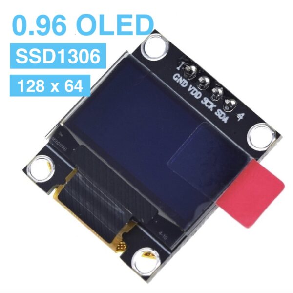 0.96 OLED SSD1306 128×64 Display พร้อมส่ง คลังสินค้าในไทย