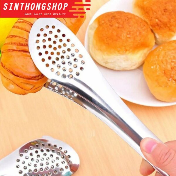 คีมคีบ คีบอาหาร คีมคีบอาหารสแตนเลส คีมสแตนเลสสำหรับคีบอาหารบาร์บีคิว Stainless Steel Food Clip  Sinthongshop