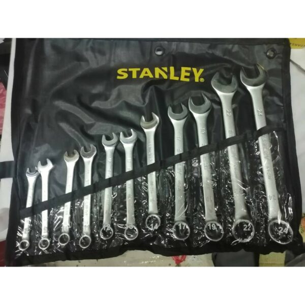 STANLEY ชุดประแจแหวนข้างปากตาย11 ชิ้น STANLEY STMT80942-8 รุ่น CWB ในซองผ้าสีดำ (8