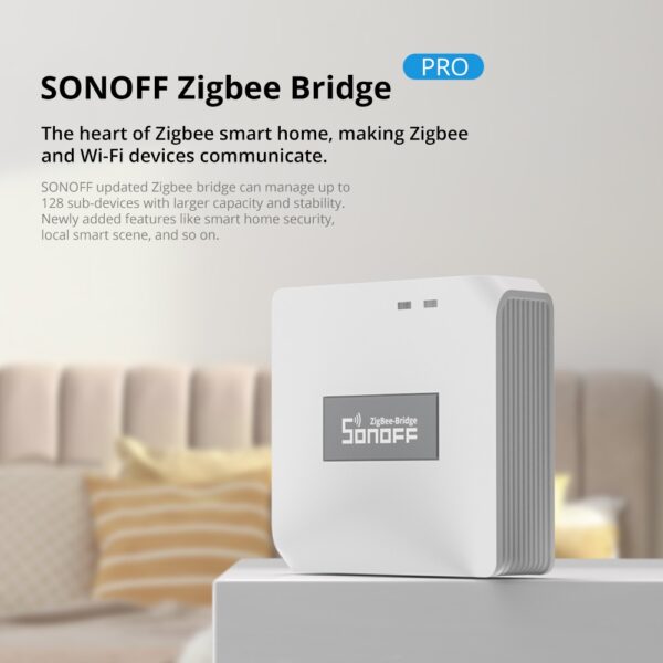 Sonoff ZB Bridge- P Smart Home ZigBee 3.0 Bridge PRO รีโมทคอนโทรล ZigBee และอุปกรณ์ Wi-Fi บนแอป eWeLink สูงสุด 128 อุปกรณ์ย่อย