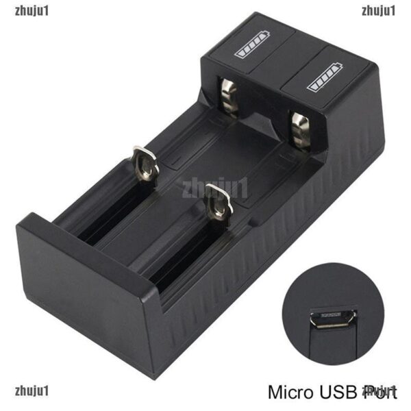 เครื่องชาร์จแบตเตอรี่พอร์ต Usb คู่ 3. 7 V 18650 26650 14500 Li-Ion