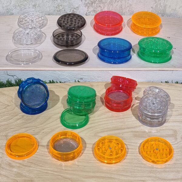 [1002] Plastic Grinder ขนาด 63mm 2 3ชั้น บดเก็บ ที่บดสมุนไพร เครื่องบดสมุนไพร บดกาแฟ ไกเดอร์บด