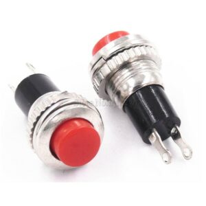 Push Button Switch Reset 10 mm 2 ขา 0.5A 250V สวิตซ์รีเซ็ต กดติดปล่อยดับ (น็อตด้านใน)