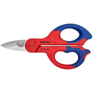 Knipex กรรไกรสำหรับช่างไฟฟ้า พร้อมซองเก็บ 9505155