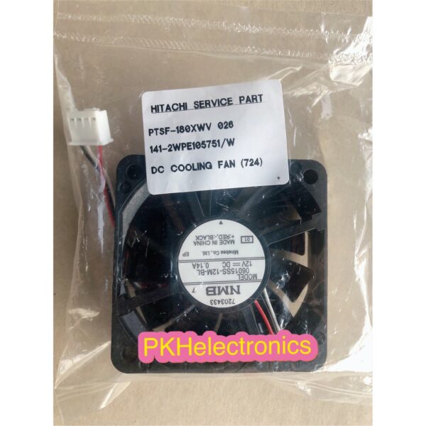 พัดลมเครื่องซักผ้าฮิตาชิ DC COOLING FAN (724) PTSF-180XWV*026