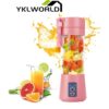 YKLWORLD เครื่องปั่นน้ำผลไม้ เครื่องปั่นผลไม้ ไร้สาย  6 ใบมีด USB Juicer