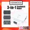 Kenwood เครื่องทําแซนวิช 3 in 1 SMP84 / เครื่องทําวาฟเฟิล / ย่าง (มัลติสนาเกอร์)