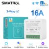 Smatrul EWeLink 16A MINIR2 Wifi DIY สวิตช์ไฟอัจฉริยะ 2 ทาง เบรกเกอร์วงจร ไร้สาย รีโมตคอนโทรล ตั้งเวลา แอพ สําหรับ Google Home Alexa