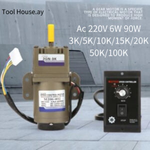 [มอเตอร์แบบอะซิงโครนัสเฟสเดียว] เครื่องมือมอเตอร์เกียร์เดี่ยว Ac 220V 6W 90W Single Phase Asynchronous ปรับความเร็วได้