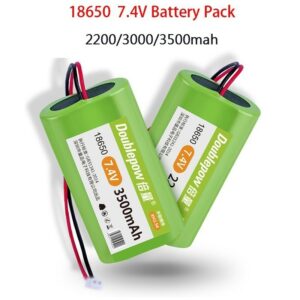 แบตเตอรี่ลิเธียม 7.4V18650 2500mAh 3000mAh 3500mAh แบบชาร์จไฟได้