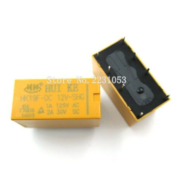 Relay HK19F-DC12V-SHG รีเลย์ 12V 8 ขา