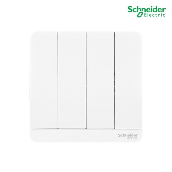 Schneider Electric สวิตช์ไฟทางเดียว 4 ช่อง