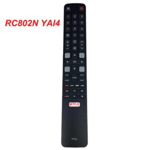 รีโมตคอนโทรล RC802N YAI1 RC802N YAI4 สําหรับสมาร์ททีวี TCL 49C2US 65C2US 75C2US 43P20US 50P20US 55P20US 60P20US