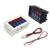 DC โวลต์มิเตอร์ แอมป์มิเตอร์ แบบดิจิตอล จอ LED 100V 10A Voltmeter Ammeter Blue Red LED Dual Digital Volt Amp Meter