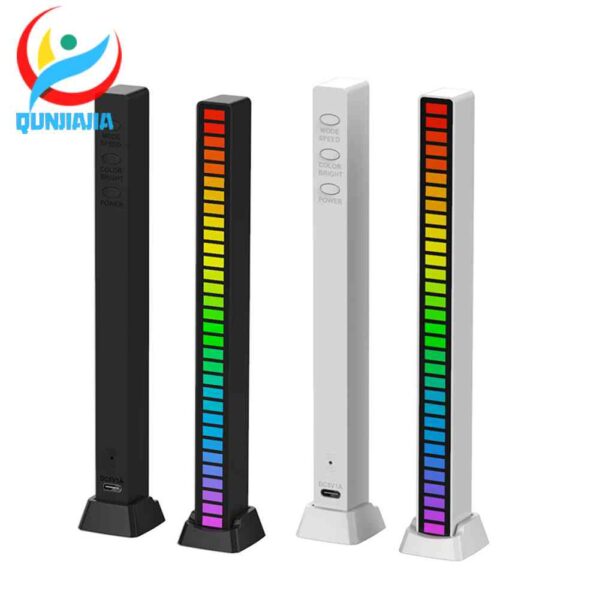 โคมไฟ LED RGB ควบคุมด้วยเสียงเพลง USB