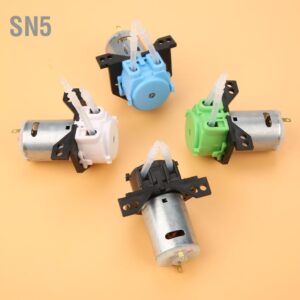 SN5 DC12V/24V Dosing Pump DIY Peristaltic Tube Head สำหรับการวิเคราะห์ทางเคมีของห้องปฏิบัติการพิพิธภัณฑ์สัตว์น้ำ