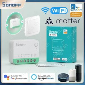 Sonoff Minir4m Wifi Smart Switch Mini Extreme Smart Home Esp32 Chip Matterใช้งานร่วมกับถอดรีเลย์ทำงานร่วมกับAlexa Google Home miyia