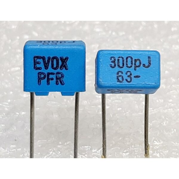 Evox Rifa PFR5 300pf 300p 301 63v ERO 330pf 100v Polyester Capacitor ตัวเก็บประจุ โพลีเอสเตอร์ คาปาซิเตอร์