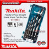 MAKITA รุ่น D-72861 ชุดดอกสว่าน สำหรับเจาะไม้ 5 ดอก/ชุด (ขนาด 4-10 มม.) ก้านกลม ของแท้!!!