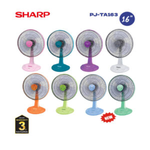 Sharp ชาร์ป พัดลมสไลด์ คละสี รุ่น PJ-TA163 /TA164 /PJ-SL163 ขนาด 16 นิ้ว Floor Fans (ปรับระดับได้) SL163 SL164 SL-164