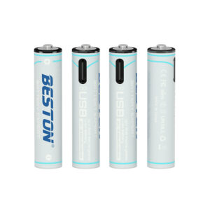 ถ่านชาร์จ BESTON AAA 1.5V 600MWH Type-c USB Li-ion Battery 4 ก้อน คุณภาพสูง ราคาถูก