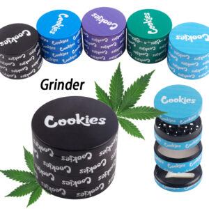 grinder Cookies โลหะผสมสังกะสี 40mm เครื่องบดสมุนไพร เครื่องเทศ