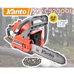 Kanto เลื่อยโซ่ยนต์ บาร์ 11.5 นิ้ว (แถมฟรีโซ่รวมทั้งหมด3เส้น) รุ่น KT-CS2000E น้ำมันระบบปั๊มมือ เลื่อยยนต์ตัดไม้