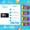 (ส่งฟรีทั่วไทย) Midea ไมโครเวฟระบบ inverter ความจุ 20 ลิตร รุ่น EM7P012MZ *รับประกันสินค้า 3 ปี / แมกนีตรอน 5 ปี