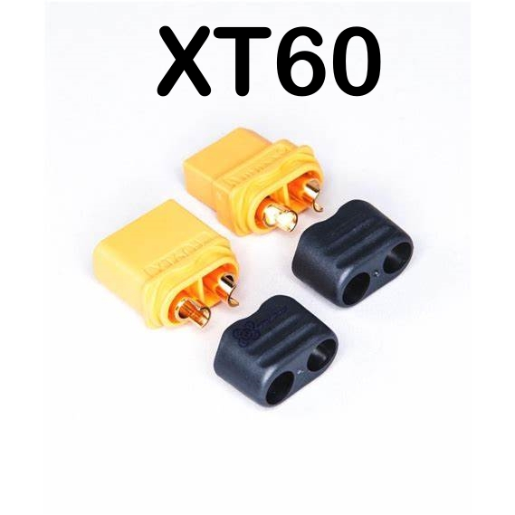 XT60 และ XT90  รุ่นมีฝาปิดหัว-ท้าย ทนกระแสสูงสุด 60-120A ชุด ขนาดสายไฟที่ใช้ 8-14 AWG [1 คุ่]