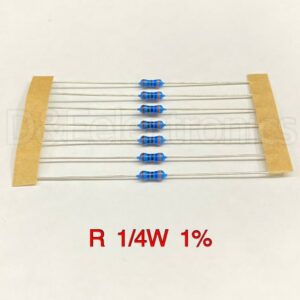 R Resistor ตัวต้านทานขนาด 1/4w 1% ยี่ห้อ Royalohm (จำนวน 100 ตัว) **อ่านรายละเอียดก่อนสั่ง**