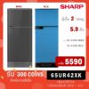 [ใส่โค้ด JYHQZZWH รับ 300 coins] SHARP ตู้เย็น 2 ประตู รุ่น SJ-C19E 5.9 คิว สีเทาเงิน C19E SJ-C19 SJ-C19E WMS SJ C19e