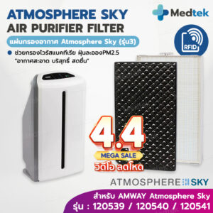 ราคาโปร✅RFID แผ่นกรองอากาศ Amway Atmosphere SKY รุ่น3 รุ่นล่าสุด แอมเวย์ แผ่นกรอง เครื่องฟอกอากาศ สกาย ป้องกันฝุ่น PM2.5