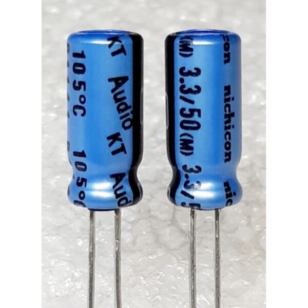 Nichicon Audio KT 3.3uf 50v capacitor ตัวเก็บประจุ คาปาซิเตอร์