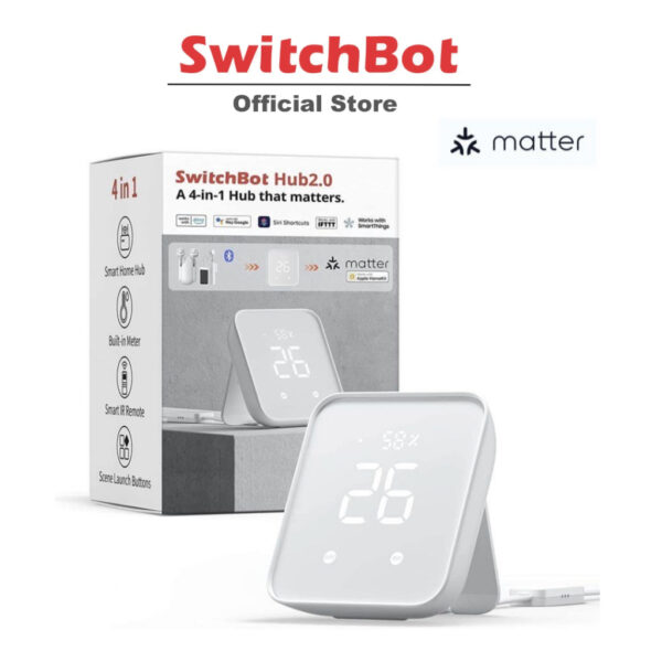 SwitchBot Hub 2 อุปกรณ์ควบคุมรีโมทอินฟราเรด