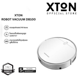 XTON Robot Vacuum DB100 หุ่นยนต์กวาด เครื่องดูดฝุ่น พัดลมดูดทรงพลัง 4000Pa